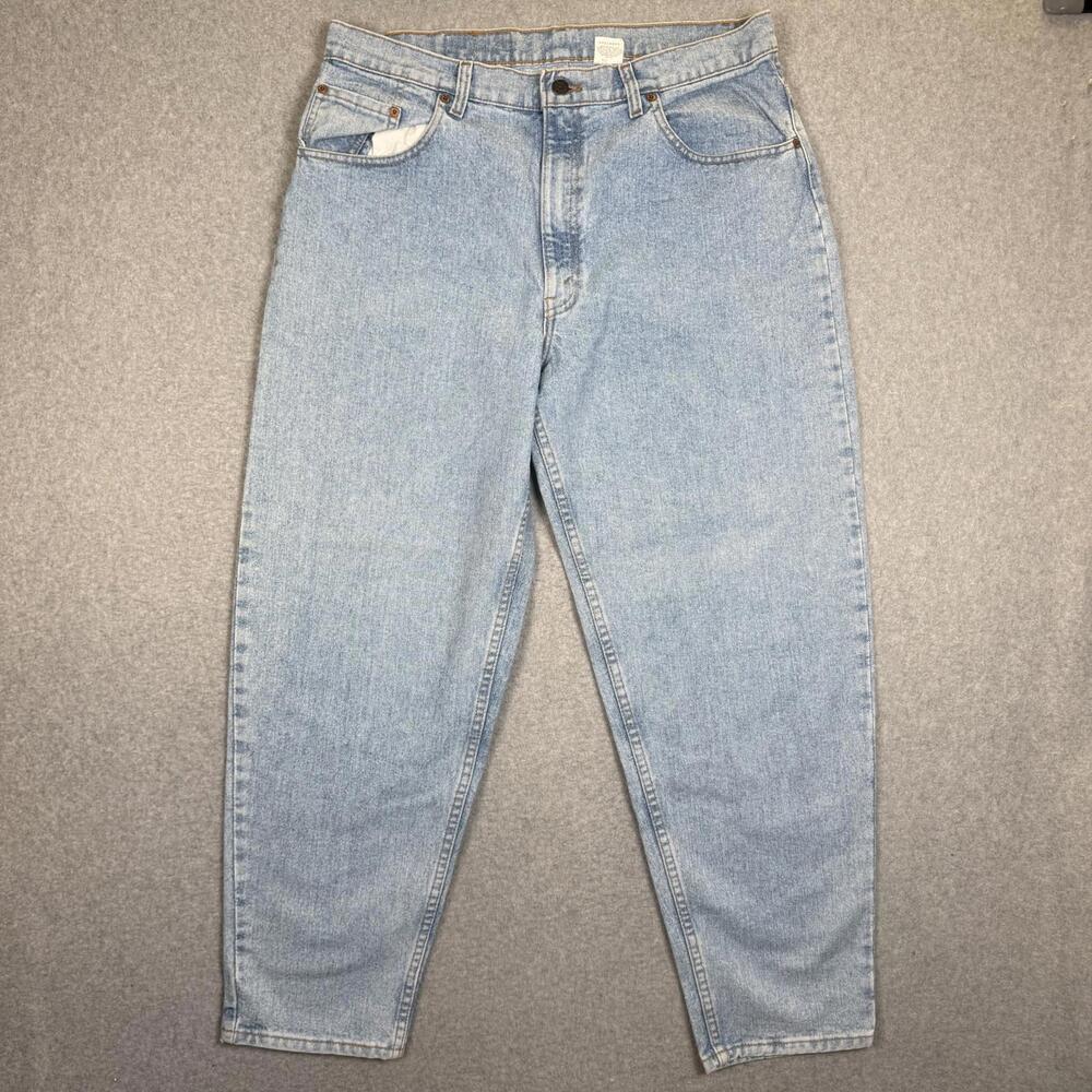 Vintage Levis 560 Relaxed Fit Mom Jeans Women's 38 Short Tapered High Rise USA